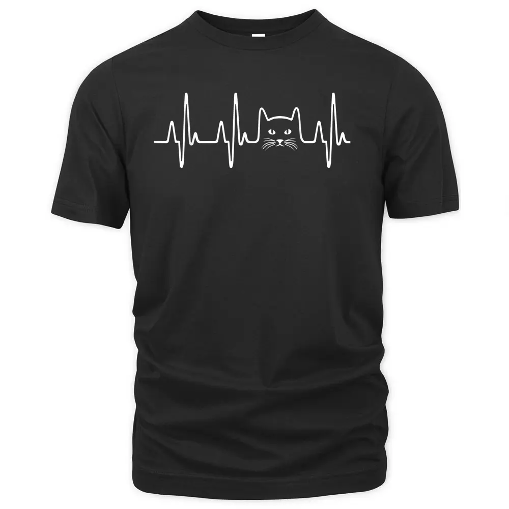 Cat Heartbeat Cat Lover T-Shirt